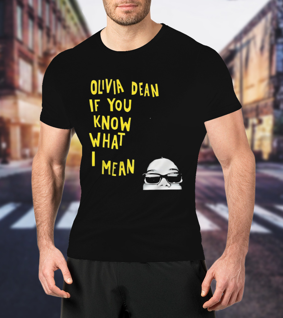 Olivia Dean If You Know What I Mean Glasses Sketch T-Shirt