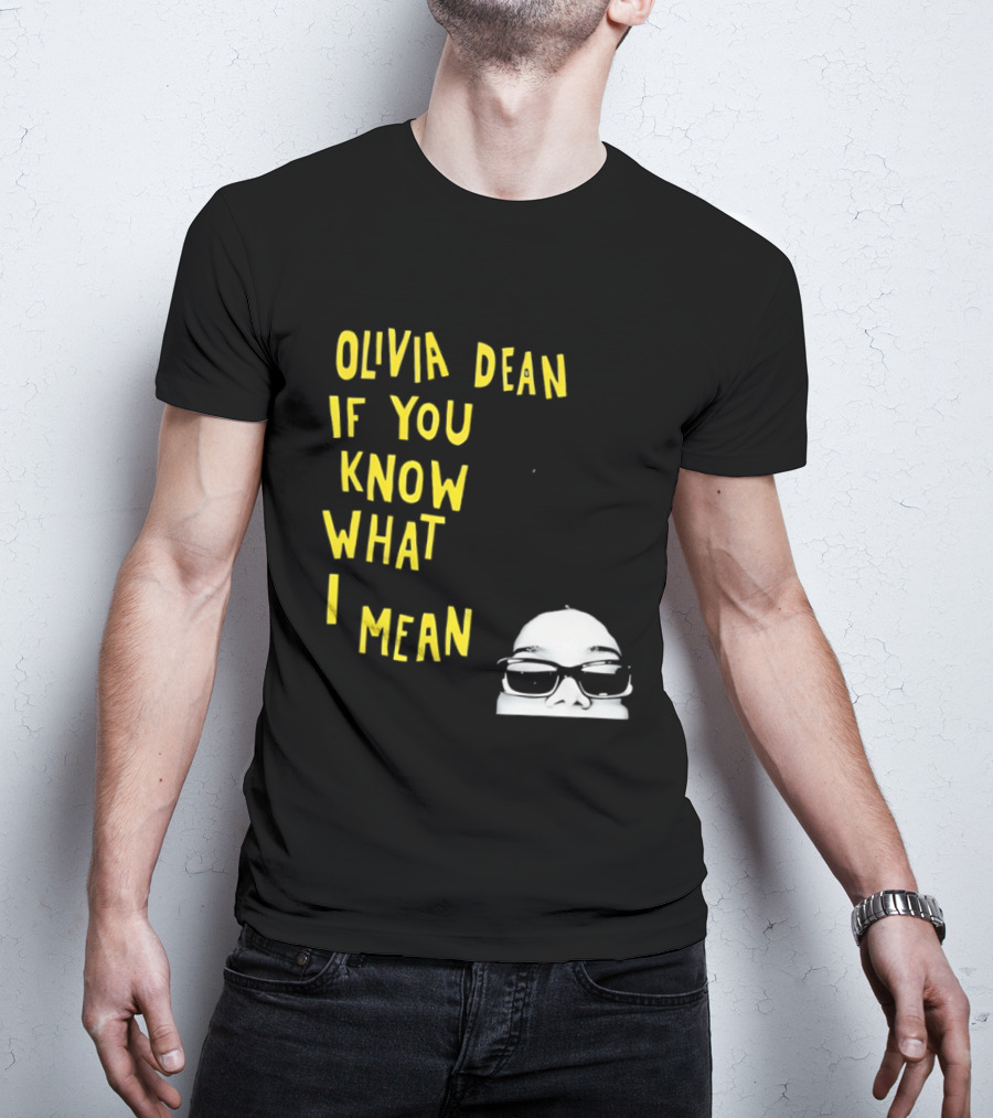 Olivia Dean If You Know What I Mean Glasses Sketch T-Shirt