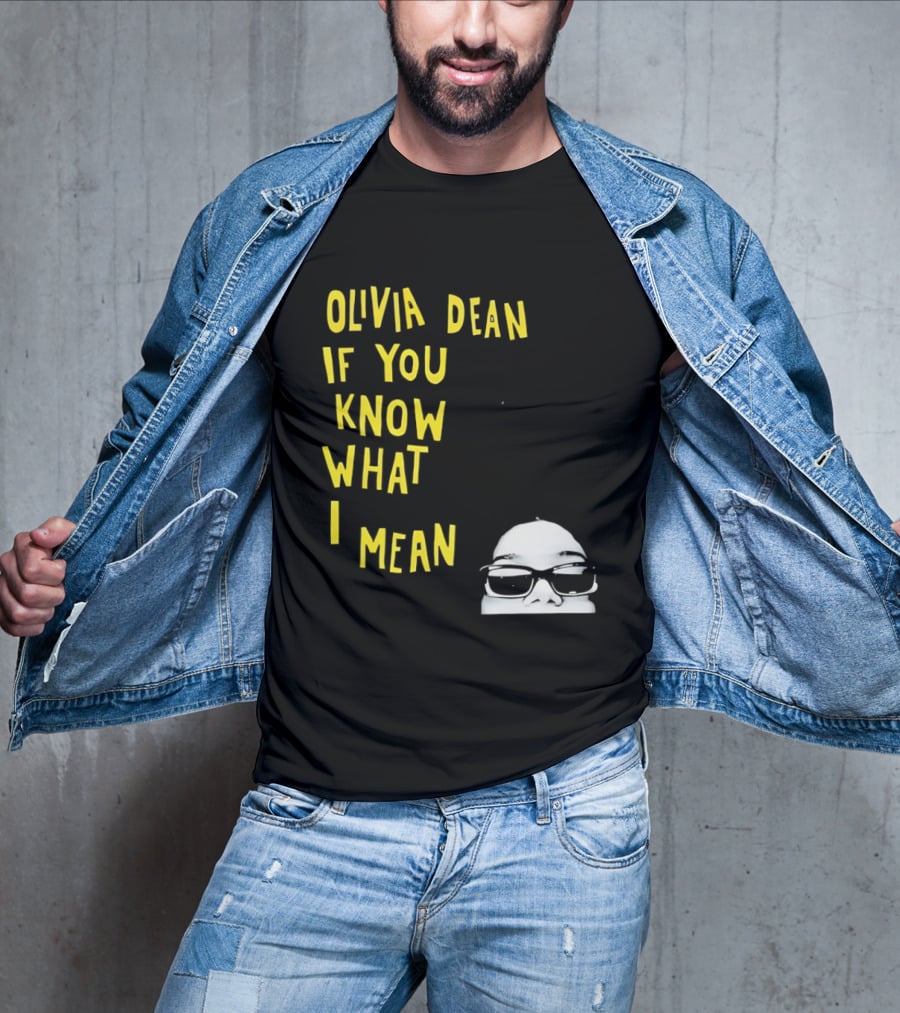 Olivia Dean If You Know What I Mean Glasses Sketch T-Shirt