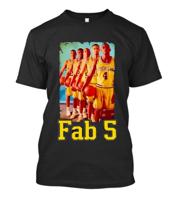 Fab Five Michigan Wolverines Basketball Fab 5 T-Shirt