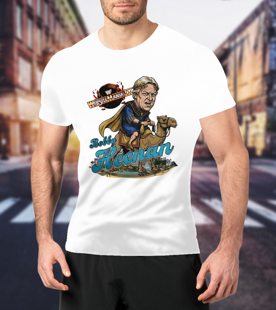 Bobby Heenan WrestleMania IX WWE Cartoon Character On Camel T-Shirt