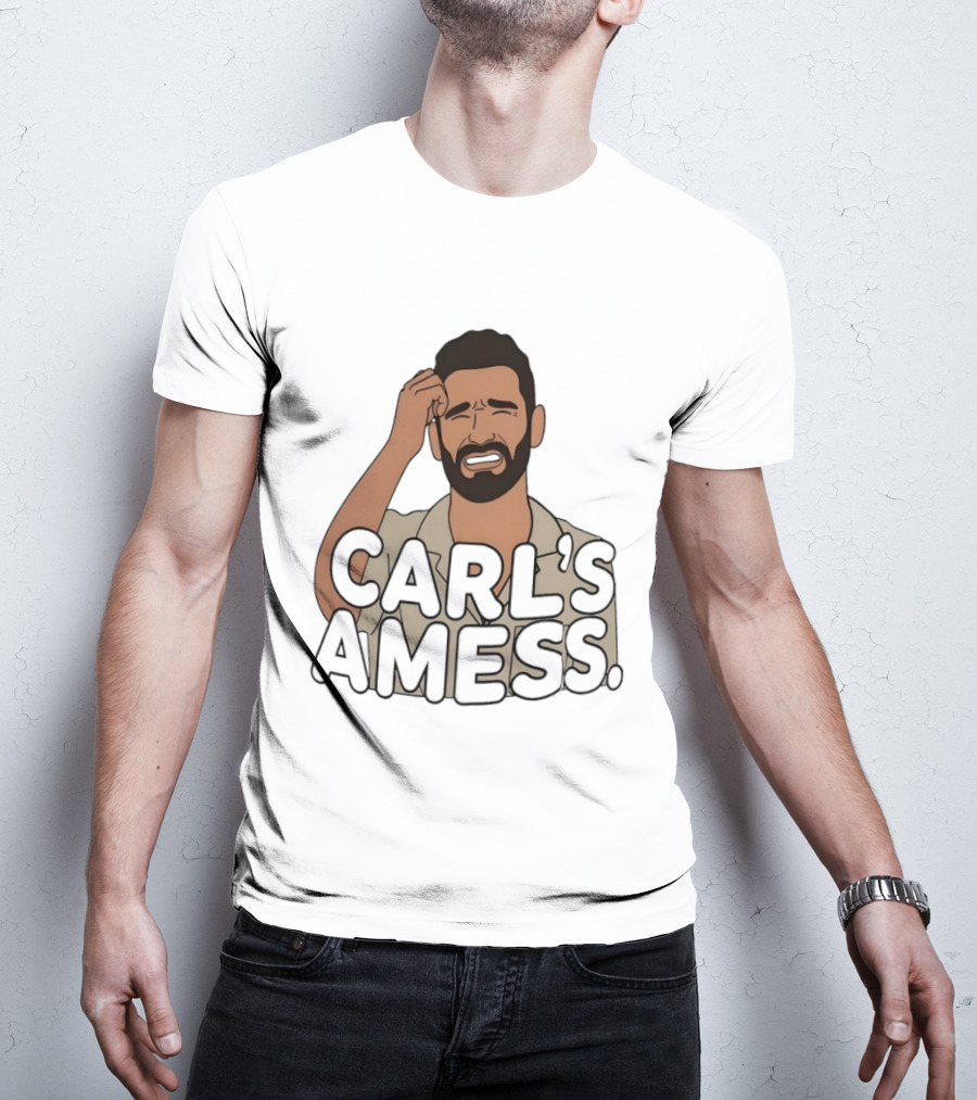 Carl's A Mess Carl Radke Summer House Humor Face T-Shirt
