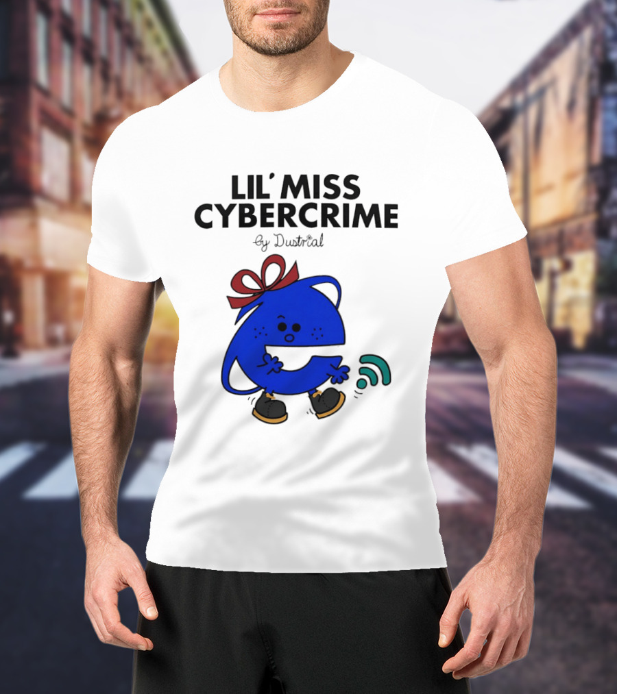 Lil' Miss Cybercrime By Dustrial Retro Style Mischievous T-Shirt