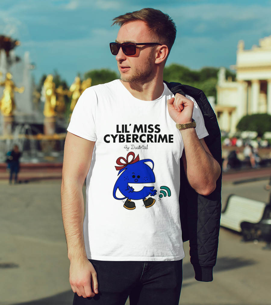 Lil' Miss Cybercrime By Dustrial Retro Style Mischievous T-Shirt