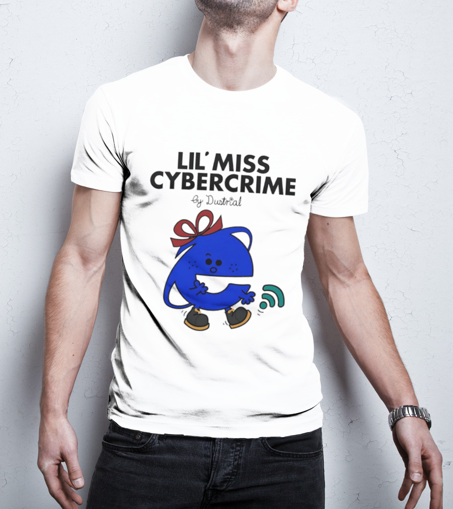 Lil' Miss Cybercrime By Dustrial Retro Style Mischievous T-Shirt