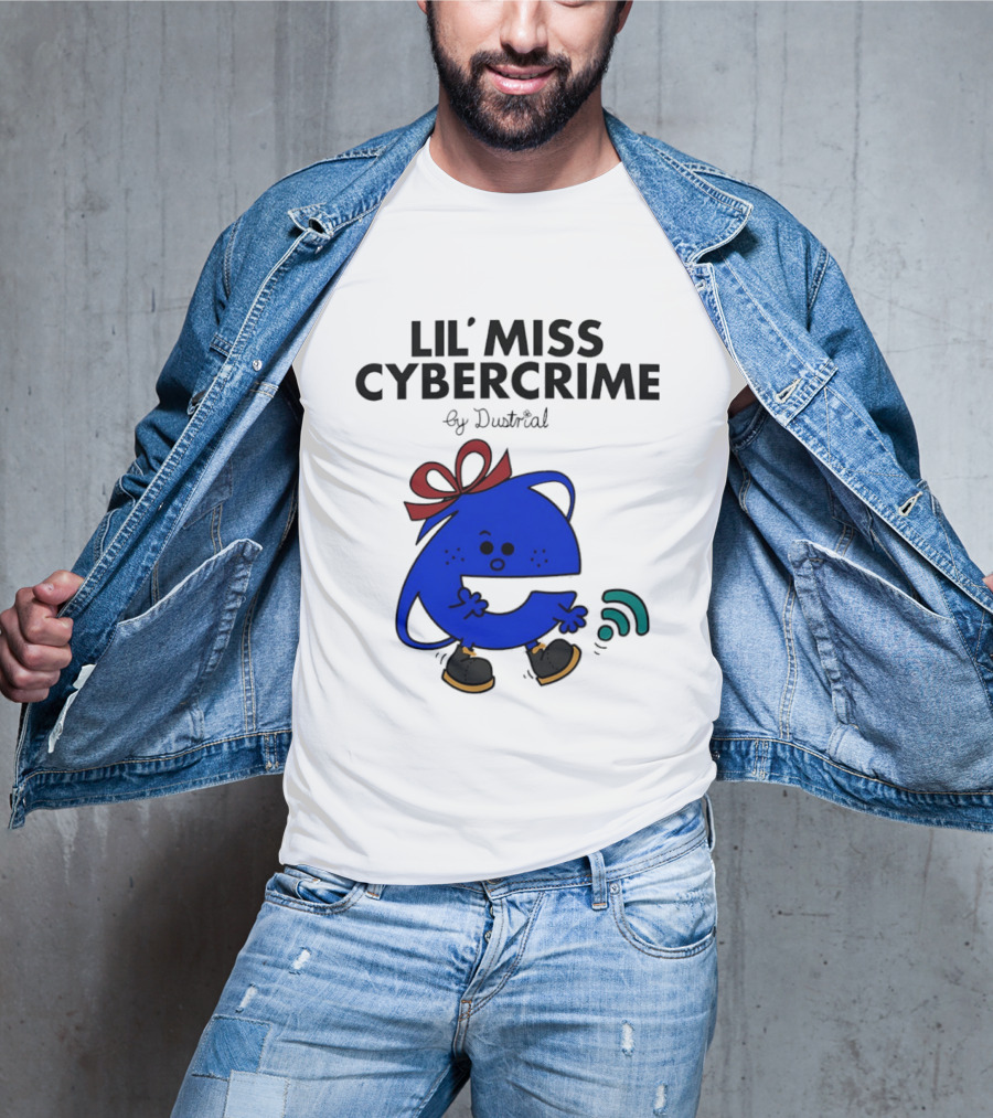Lil' Miss Cybercrime By Dustrial Retro Style Mischievous T-Shirt