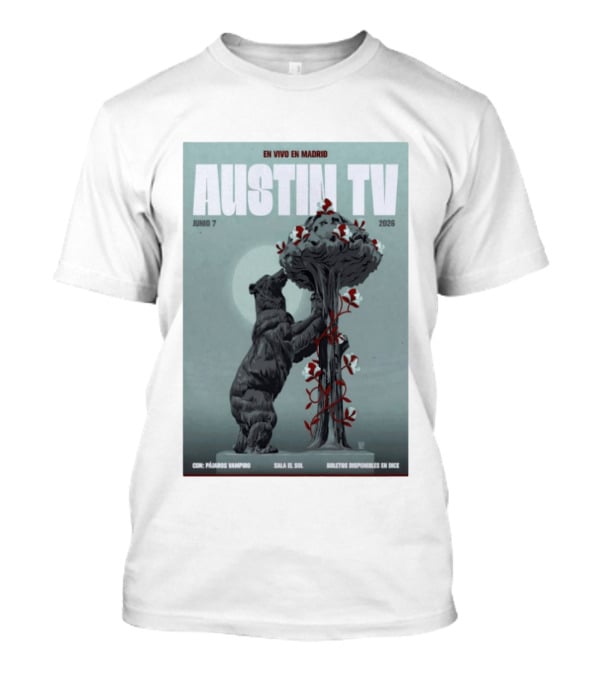 Austin TV En Vivo En Madrid Junio 7 2026 Con Pájaro Vampiro Sala El Sol Boletos Disponibles En Dice T-Shirt
