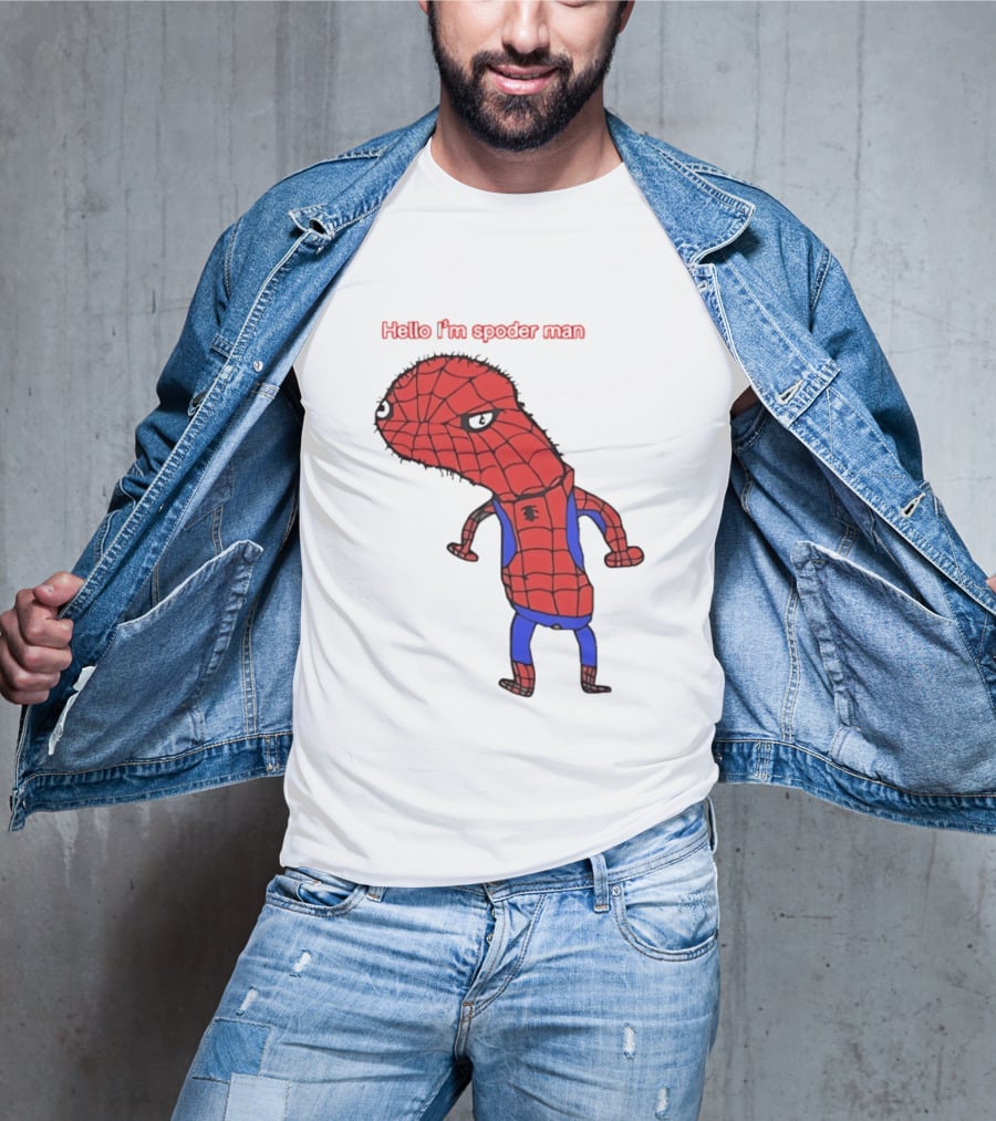Hello I'm Spoderman Spiderman T-Shirt