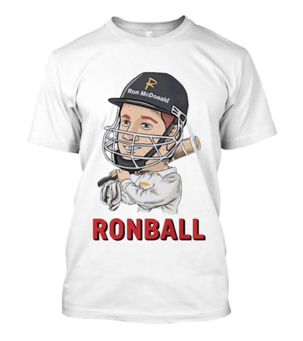 Ron McDonald Cricket Ronball Travis Head T-Shirt