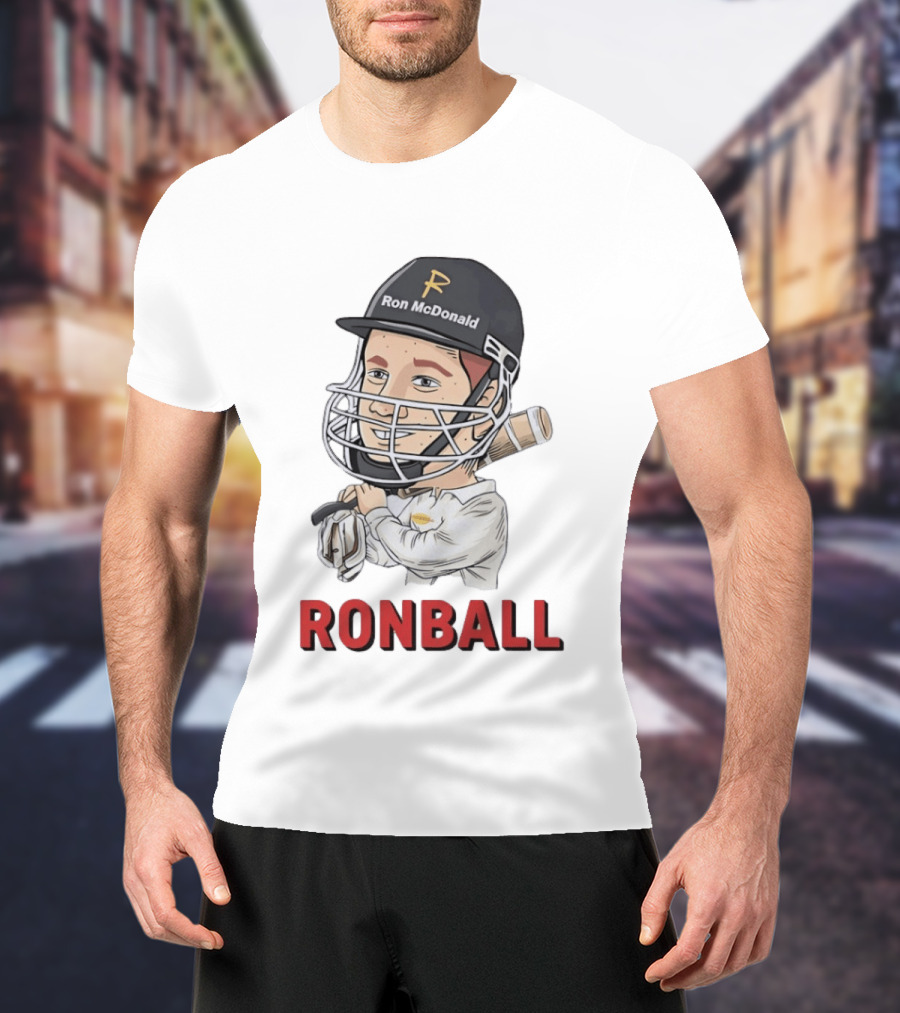 Ron McDonald Cricket Ronball Travis Head T-Shirt