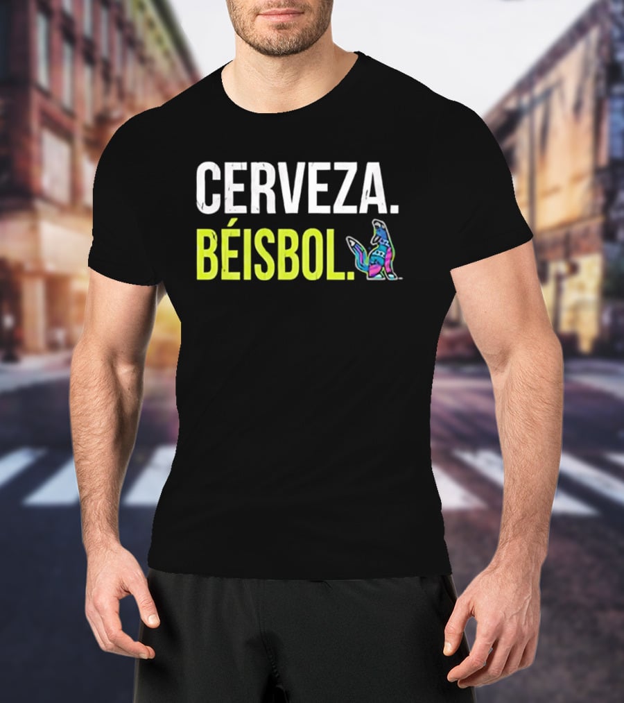 Cerveza Beisbol Vibrant Dog T-Shirt