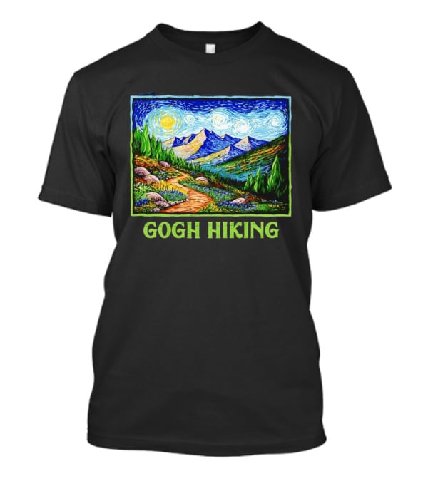 Van Gogh Starry Night Hiking Adventure T-Shirt