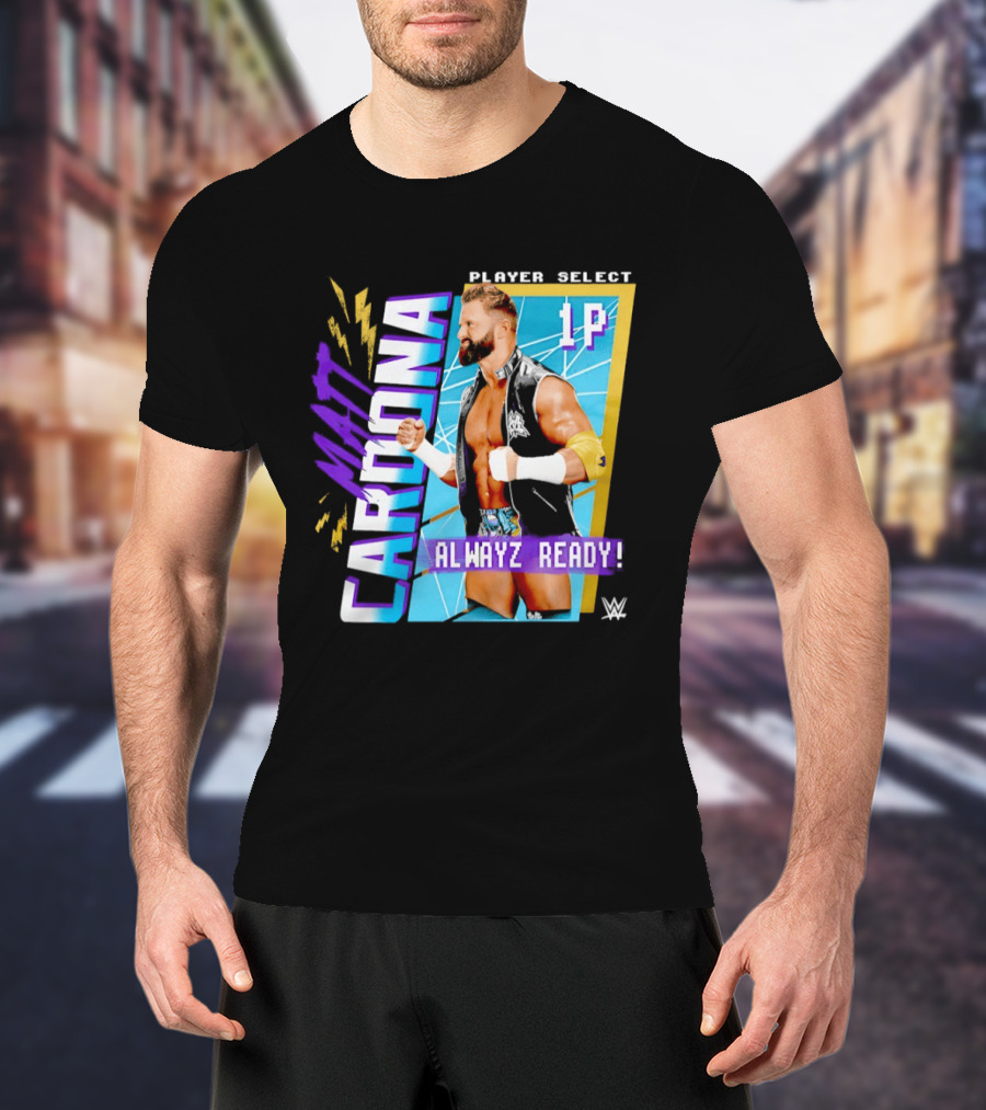 Matt Cardona Player Select 1P Alwayz Ready WWE T-Shirt