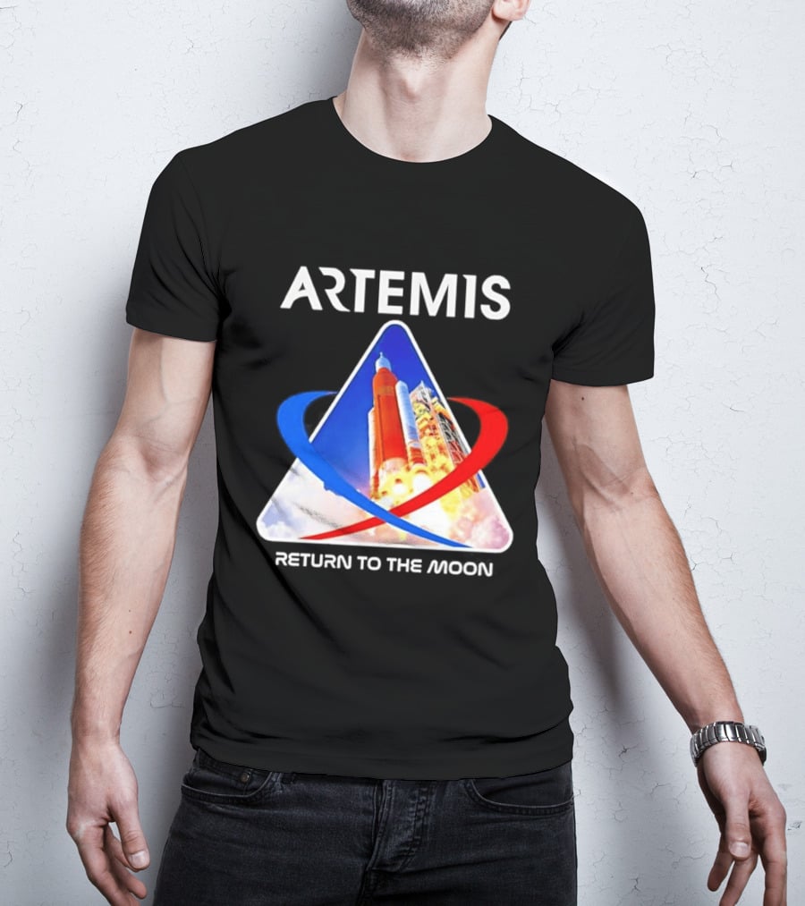 NASA Artemis Return To The Moon Enthusiast Launch Exploration T-Shirt