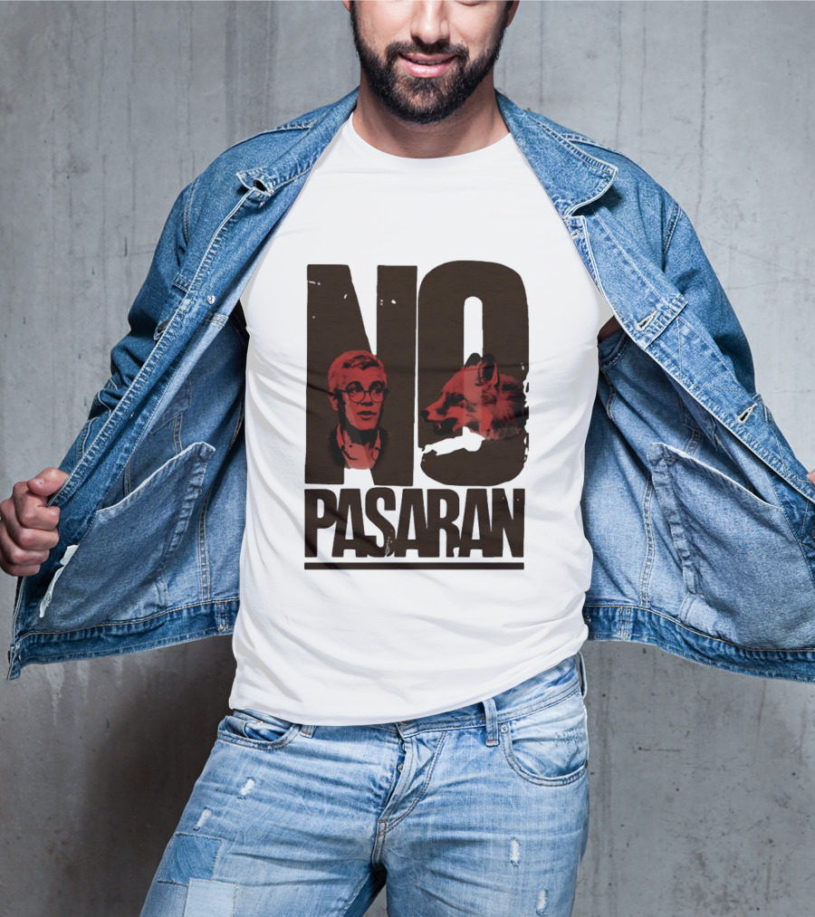 No Pasaran Wolf And Man T-Shirt