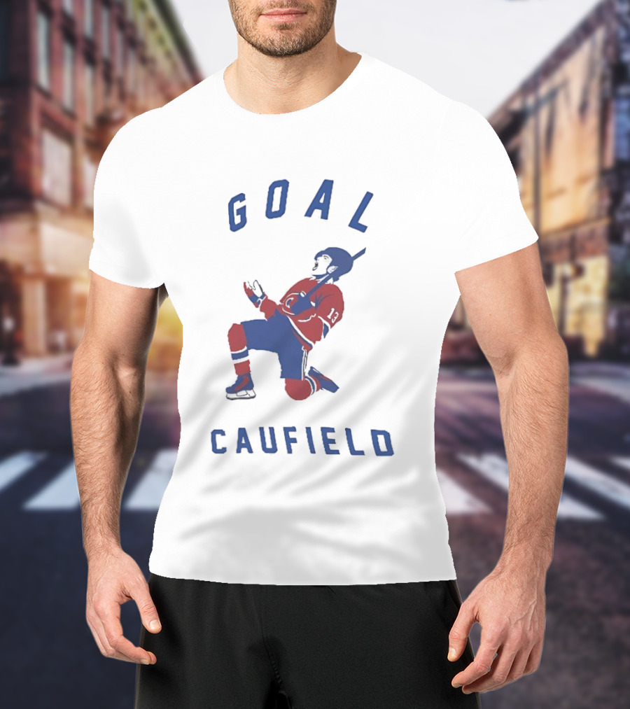 GOAL Caufield Montreal Canadiens Ice Hockey Celebration T-Shirt