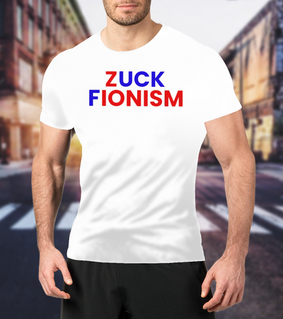 F*** Zuck Fionism Blue Red T-Shirt