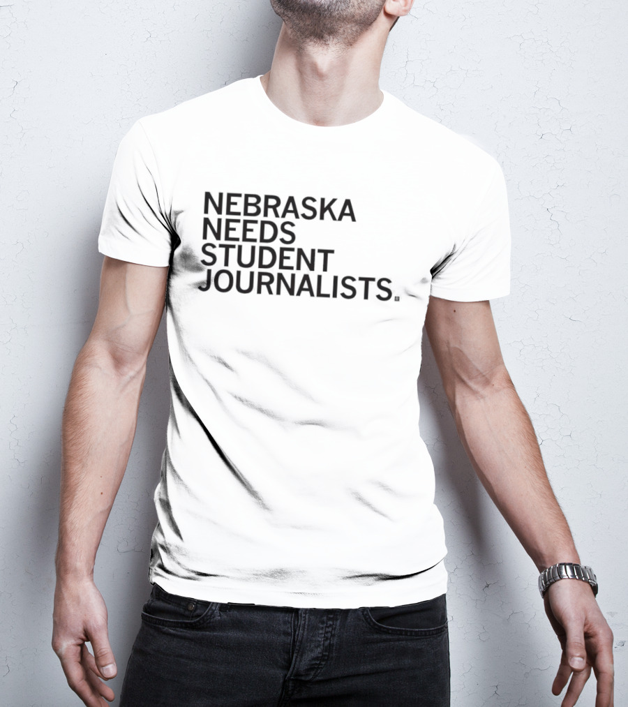Nebraska Needs Student Journalists Grey T-Shirt