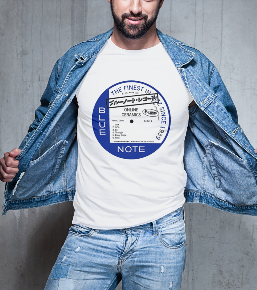 Online Ceramics Blue Note Jazz Collection 1939 Vintage Record T-Shirt