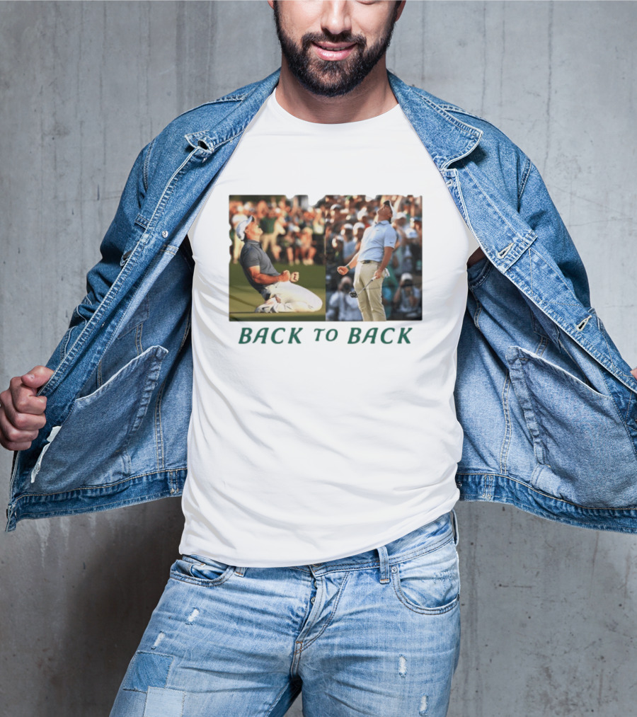 Rory McIlroy Golf The Masters Back To Back Celebration Photo T-Shirt