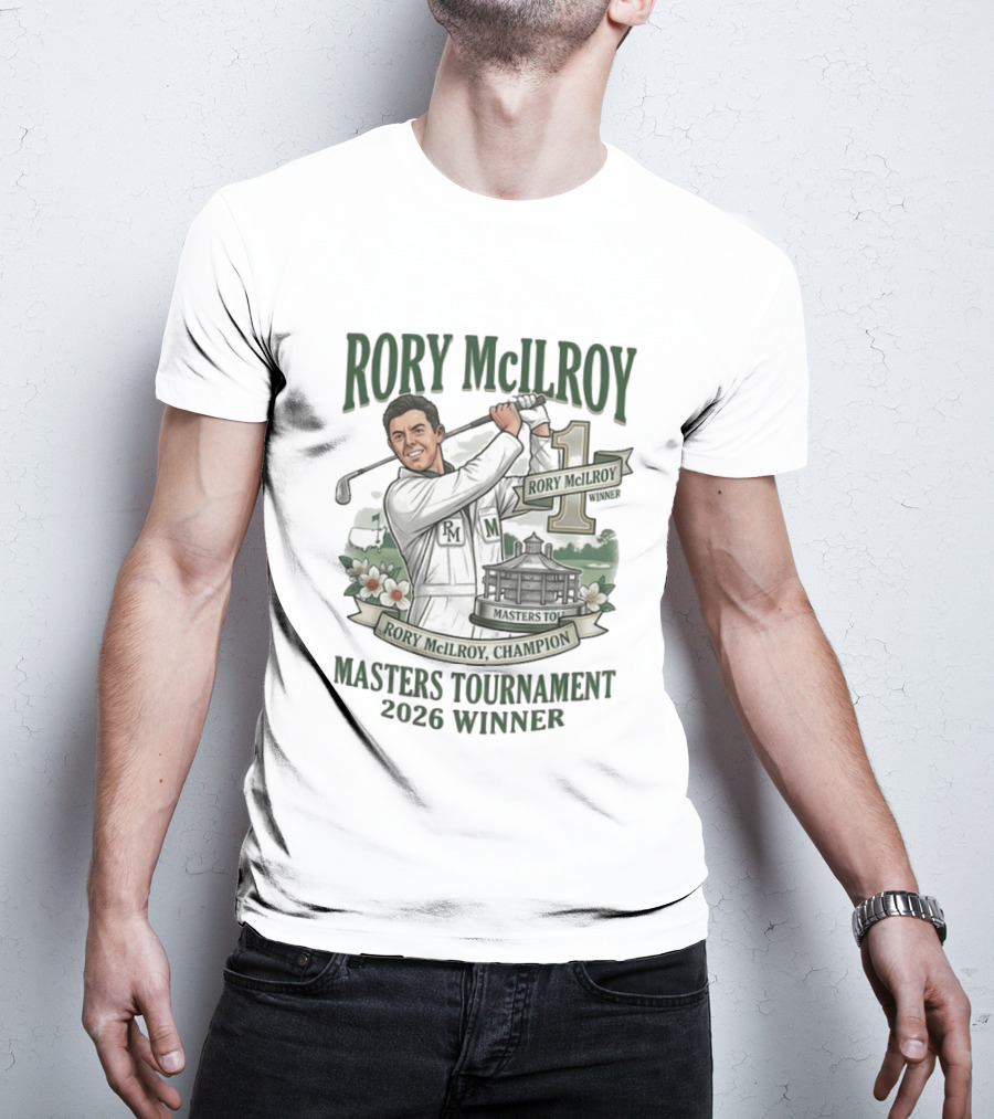 Rory McIlroy 2026 Masters Tournament Winner Champion T-Shirt