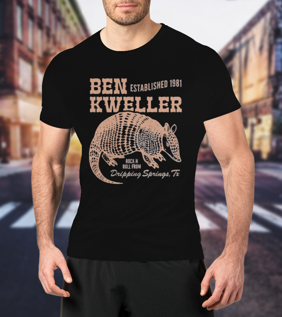 Ben Kweller Established 1981 Rock And Roll From Dripping Springs TX Armadillo 2026 T-Shirt