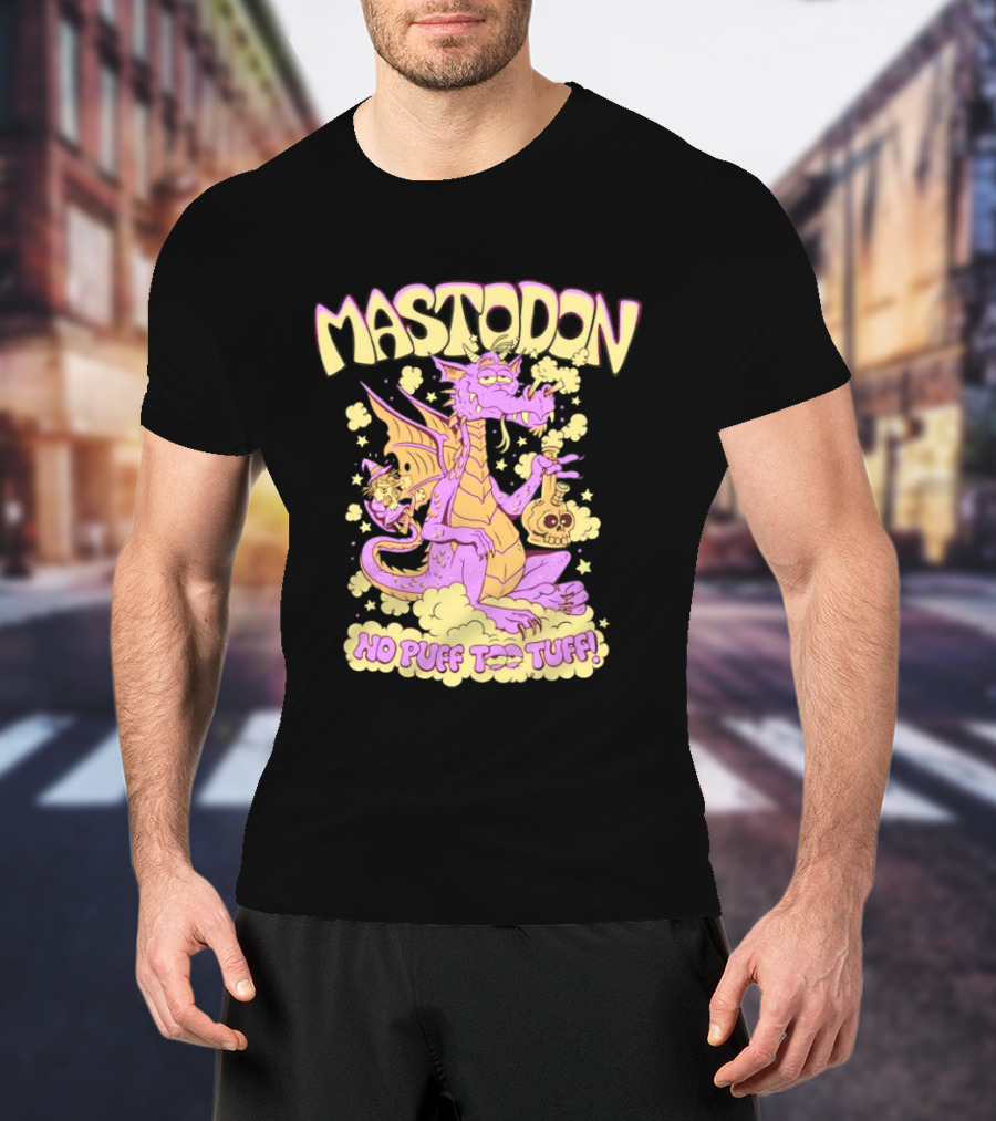Mastodon No Puff Too Tuff Wizard Dragon 420 T-Shirt