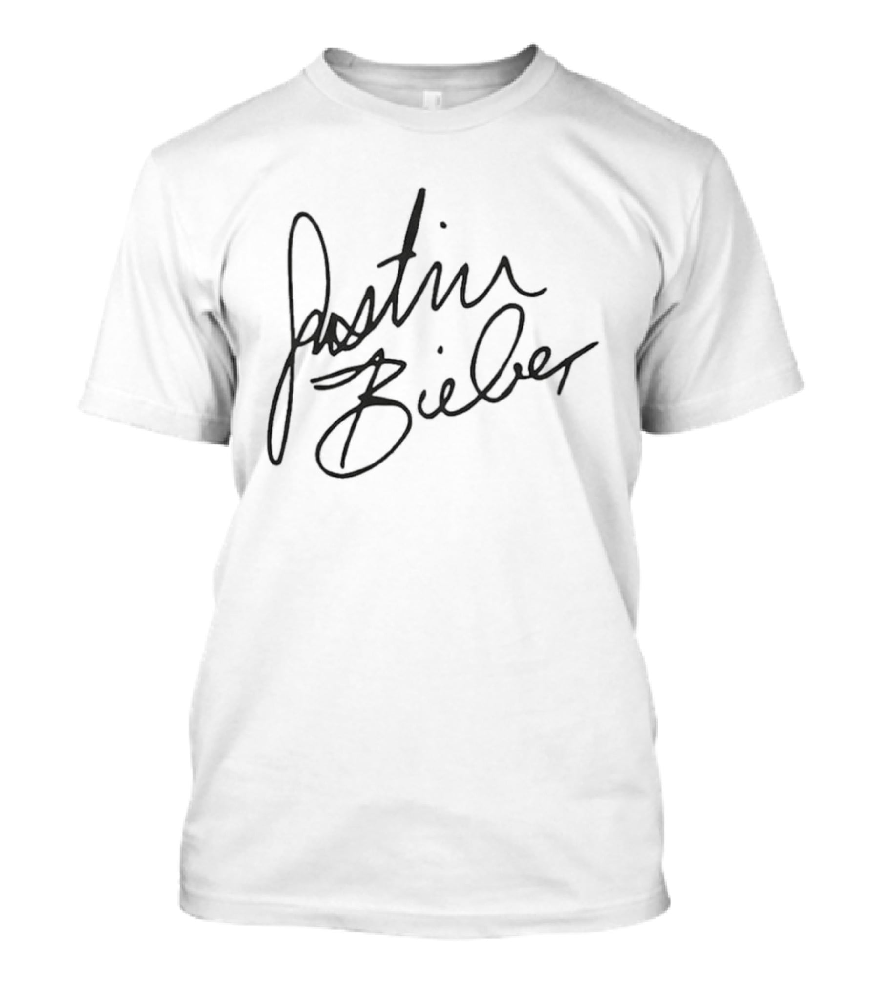 Billie Eilish Justin Bieber Signature Collaboration T-Shirt