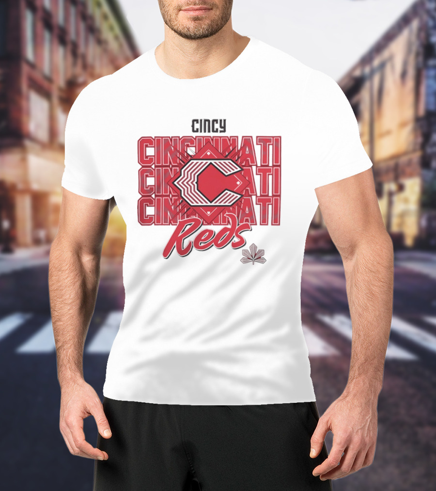 Cincinnati Reds Cincy 2026 City Connect Modern Layered T-Shirt