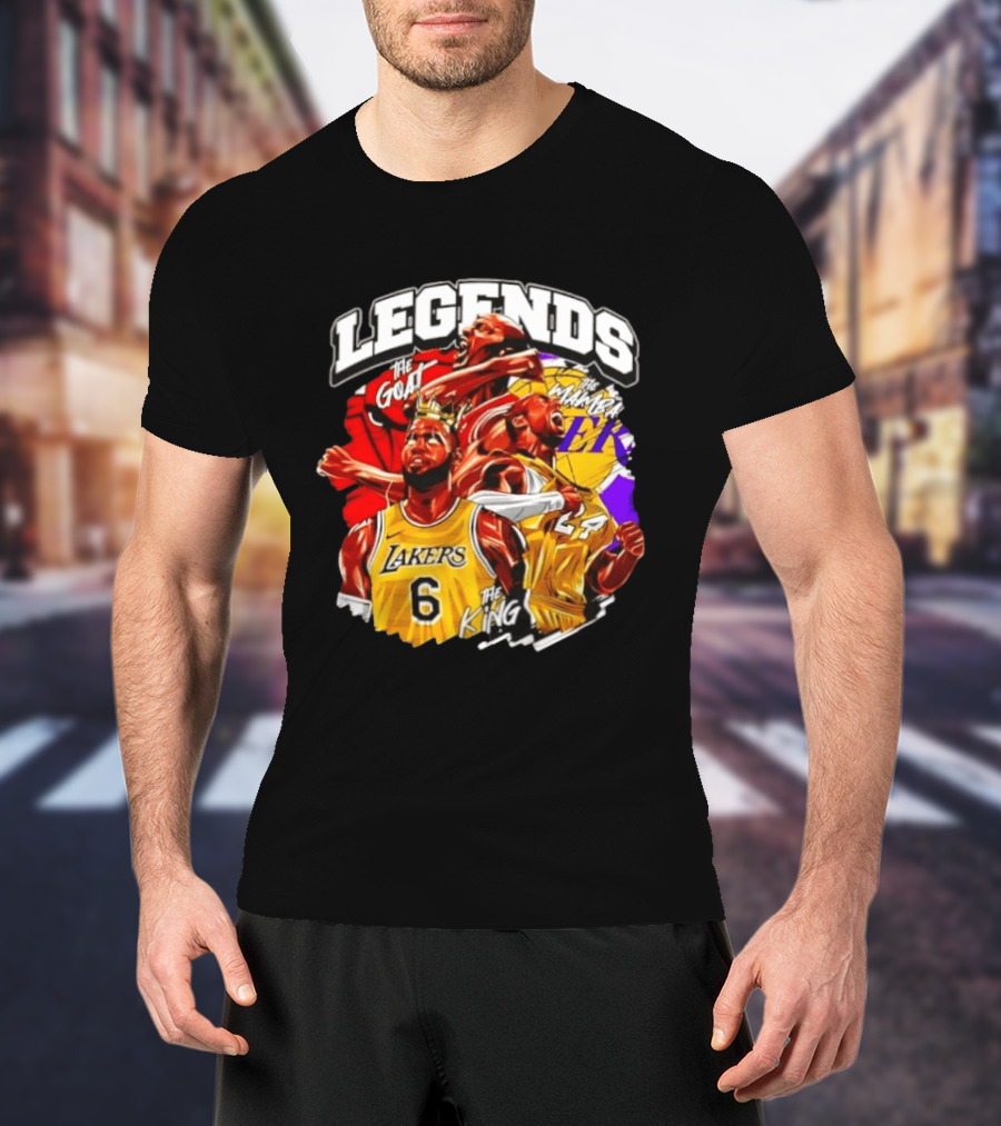 Legends The Goat Mamba King Lakers 24 6 T-Shirt