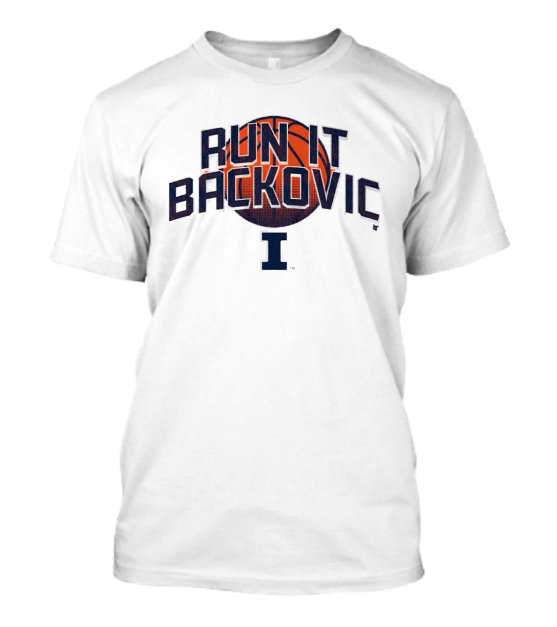 Illinois Basketball Run It Backovic Basketball I T-Shirt