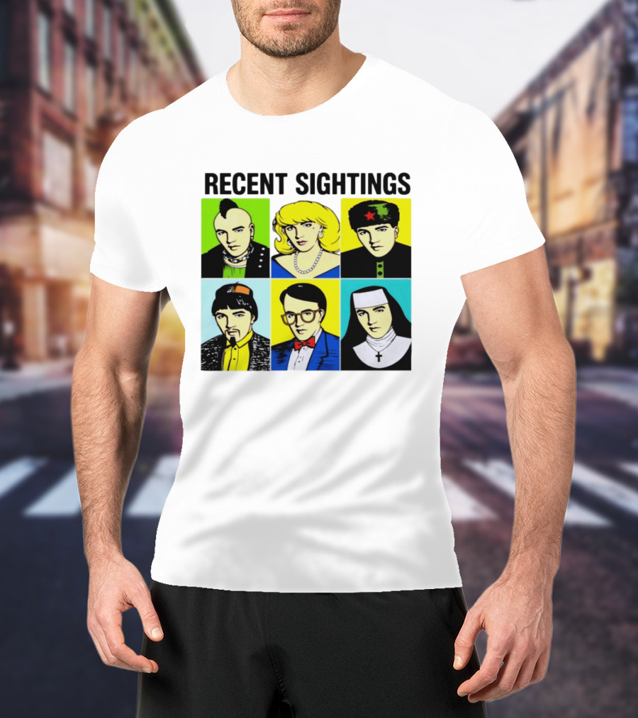 Recent Sightings Pop Art Icon Portraits T-Shirt
