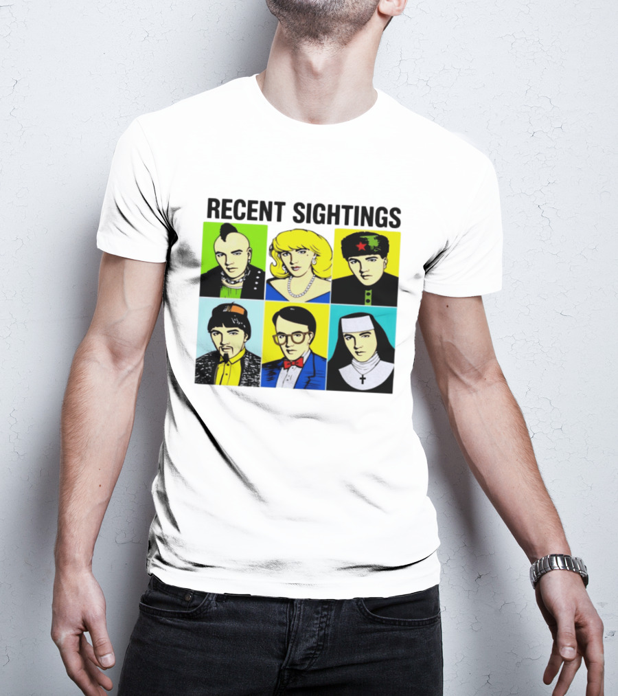 Recent Sightings Pop Art Icon Portraits T-Shirt