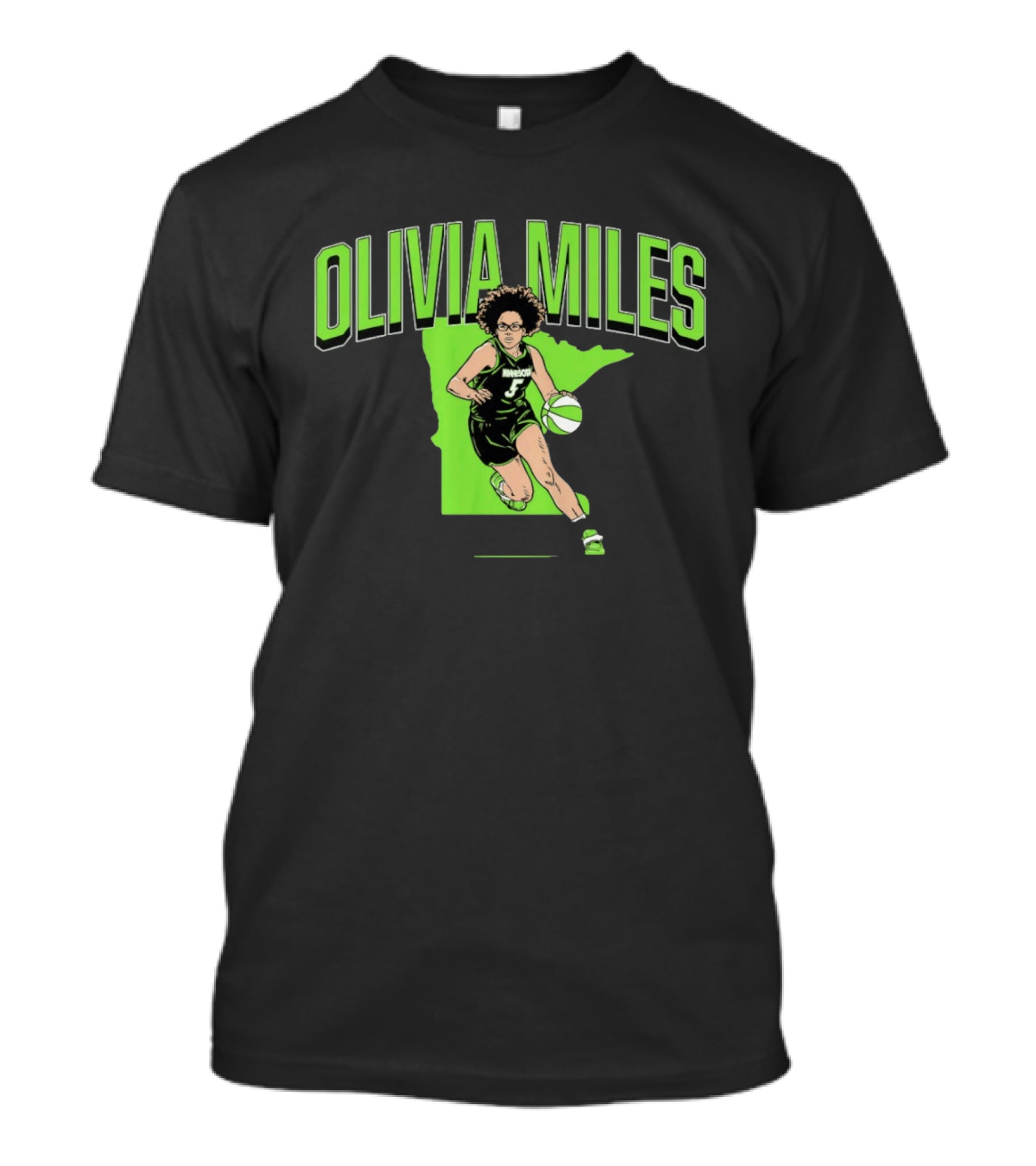 Olivia Miles Minnesota Lynx Basketball Star T-Shirt
