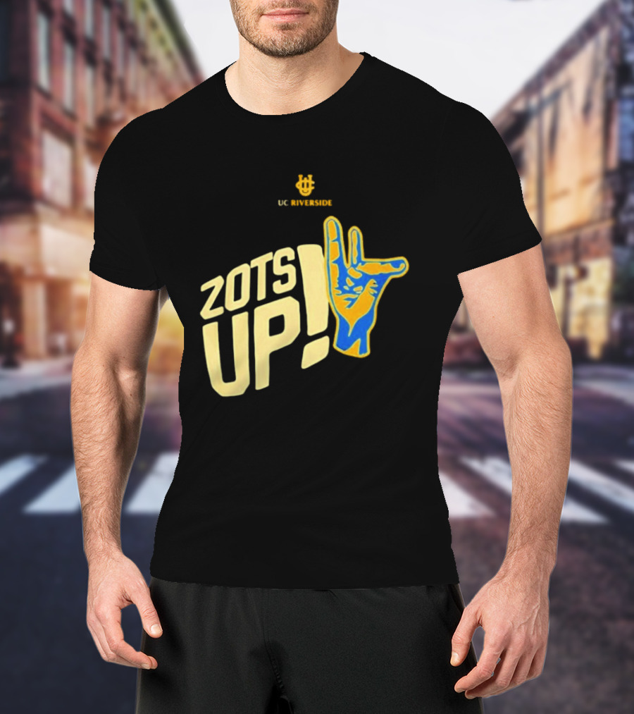 UC Riverside Zot Hand Sign Zots Up T-Shirt