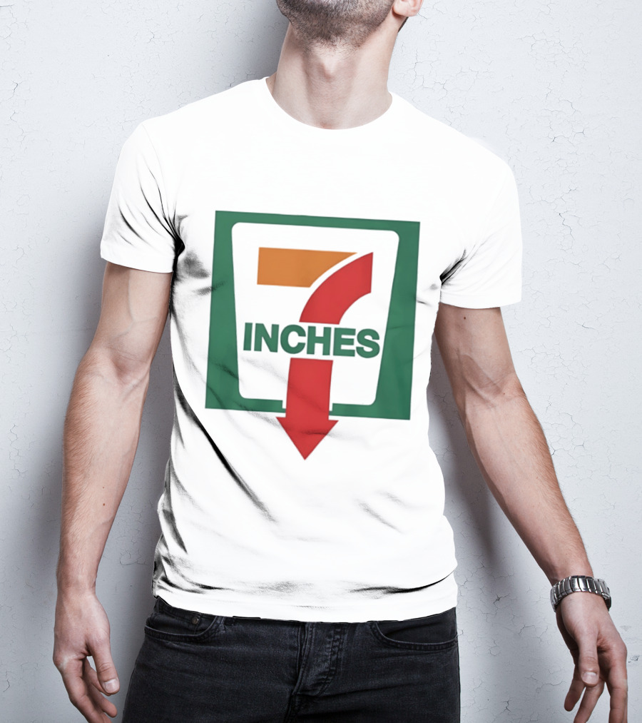 7 Inches Down Arrow Logo In Green And Red T-Shirt