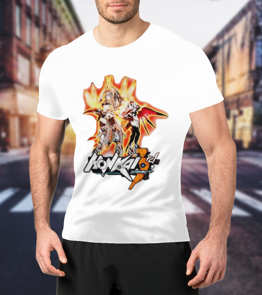 Honkai Impact 3rd HoYoverse Flame Armor Characters T-Shirt