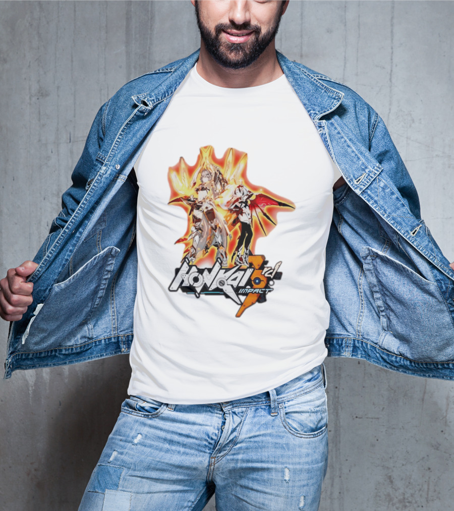 Honkai Impact 3rd HoYoverse Flame Armor Characters T-Shirt