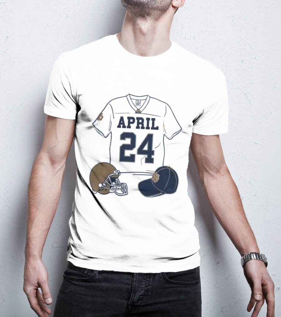 Notre Dame April 24 Football Jersey 2026 T-Shirt