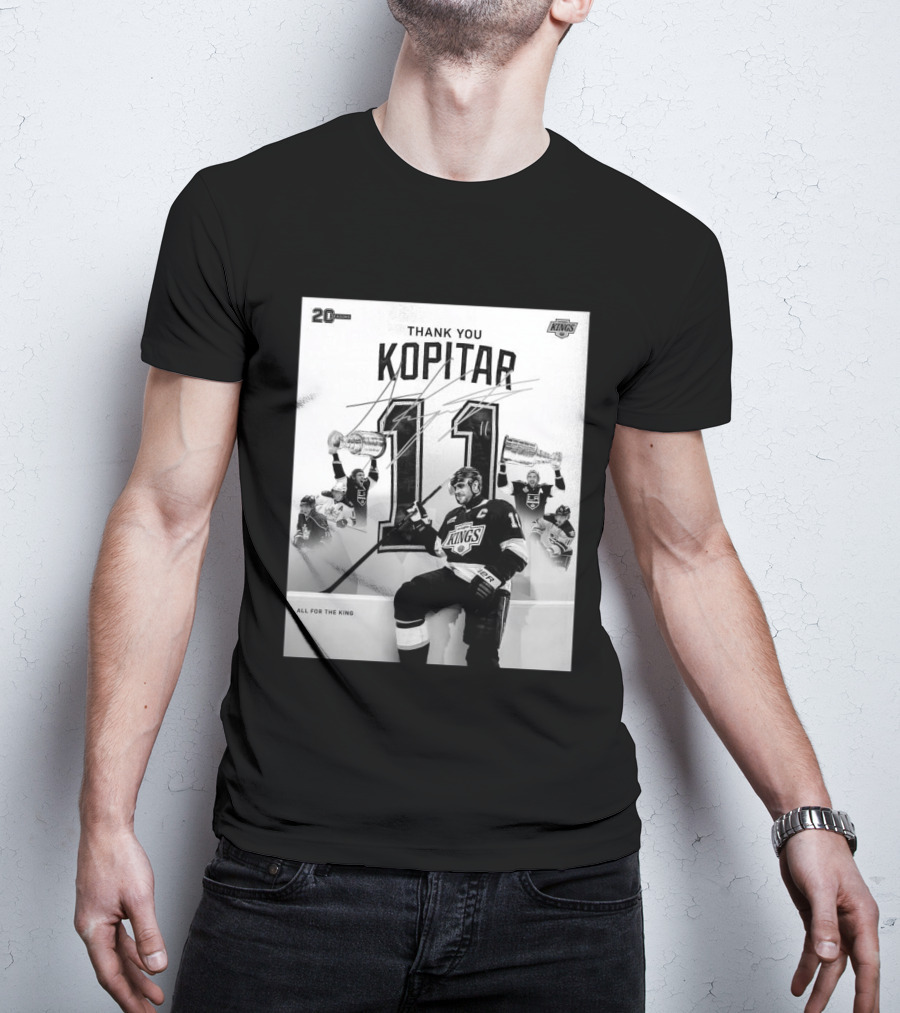 Thank You Kopitar 11 Los Angeles Kings All For The King 20 Seasons T-Shirt