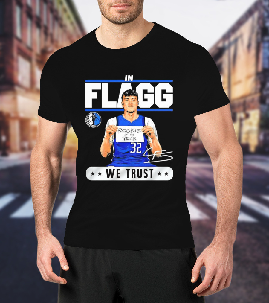 Cooper Flagg Dallas Mavericks Rookie In Flagg We Trust Basketball 32 T-Shirt