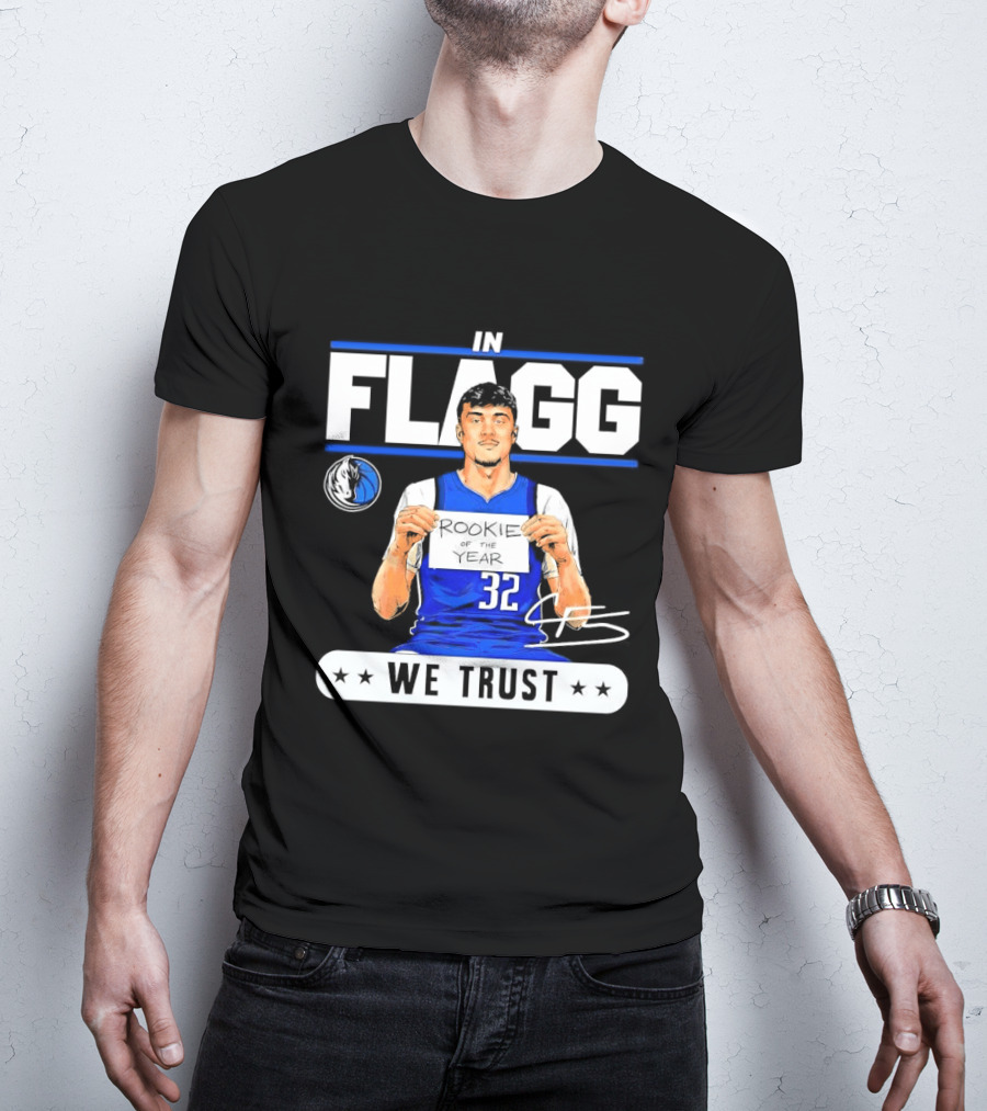 Cooper Flagg Dallas Mavericks Rookie In Flagg We Trust Basketball 32 T-Shirt