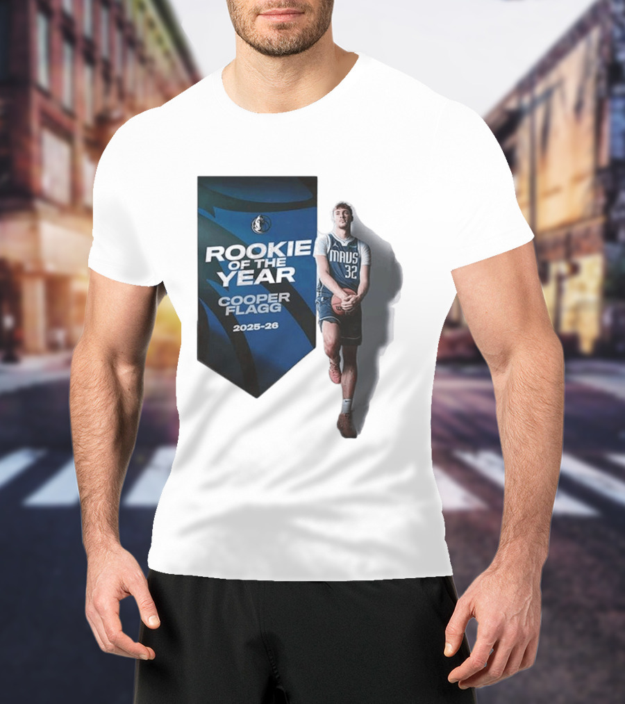 Rookie Of The Year Cooper Flagg 2025 26 Dallas Mavericks Mavs 32 T-Shirt