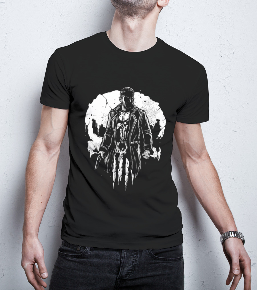 Frank Castle Aka Punisher He Who Punishes Iconic Vigilante Symbol Merchandise T-Shirt