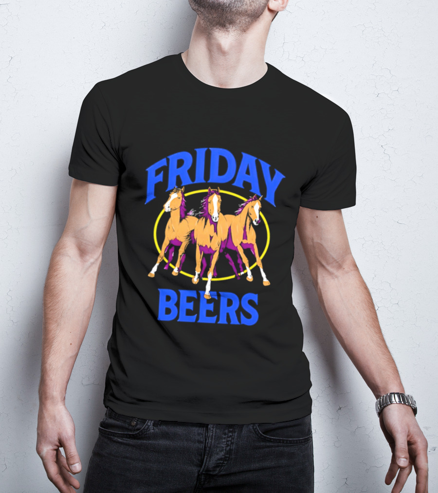 Friday Beers Three Derby Horse Racing Party T-Shirt