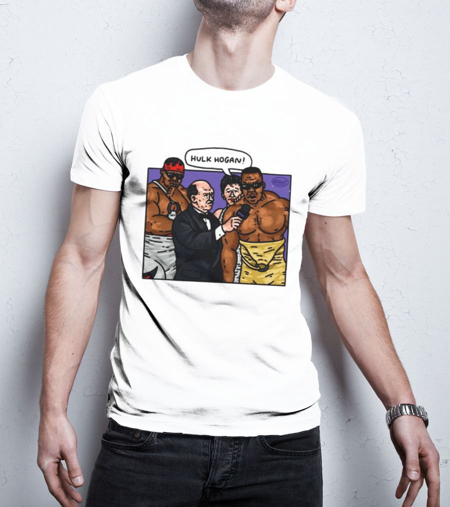 Culture Kings WWE Hulk Hogan Wrestlers Cartoon Interview Scene T-Shirt