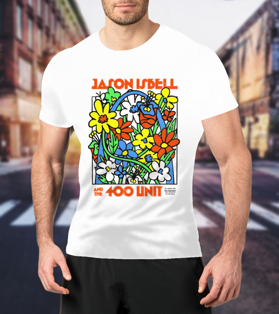 Jason Isbell The 400 Unit St. Louis Fabulous Fox Theatre April 29 2026 Flower Arch T-Shirt