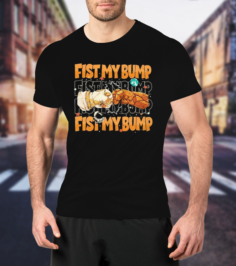 Fist My Bump Grace And Rocky Cartoon Style Fist Bump T-Shirt