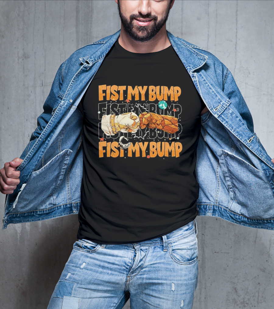 Fist My Bump Grace And Rocky Cartoon Style Fist Bump T-Shirt