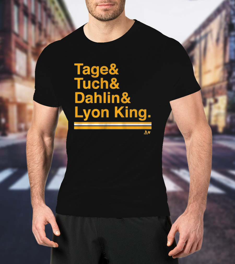 Tage Tuch Dahlin Lyon King Buffalo Hockey Ampersand T-Shirt